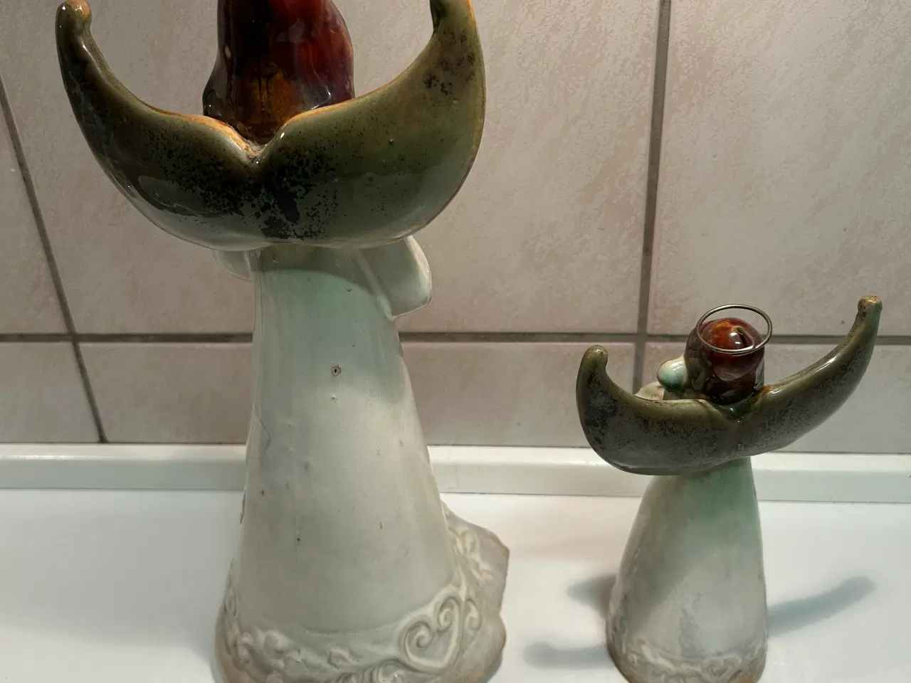 Billede 2 - 2 stk. solengle i stentøj