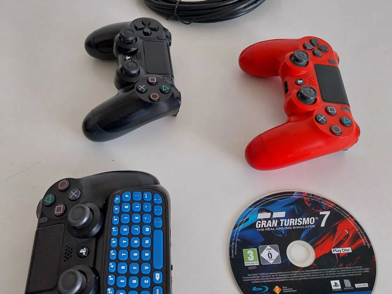 Billede 3 - Playstation controllere. Gran Turismo 7. Skærmkabe