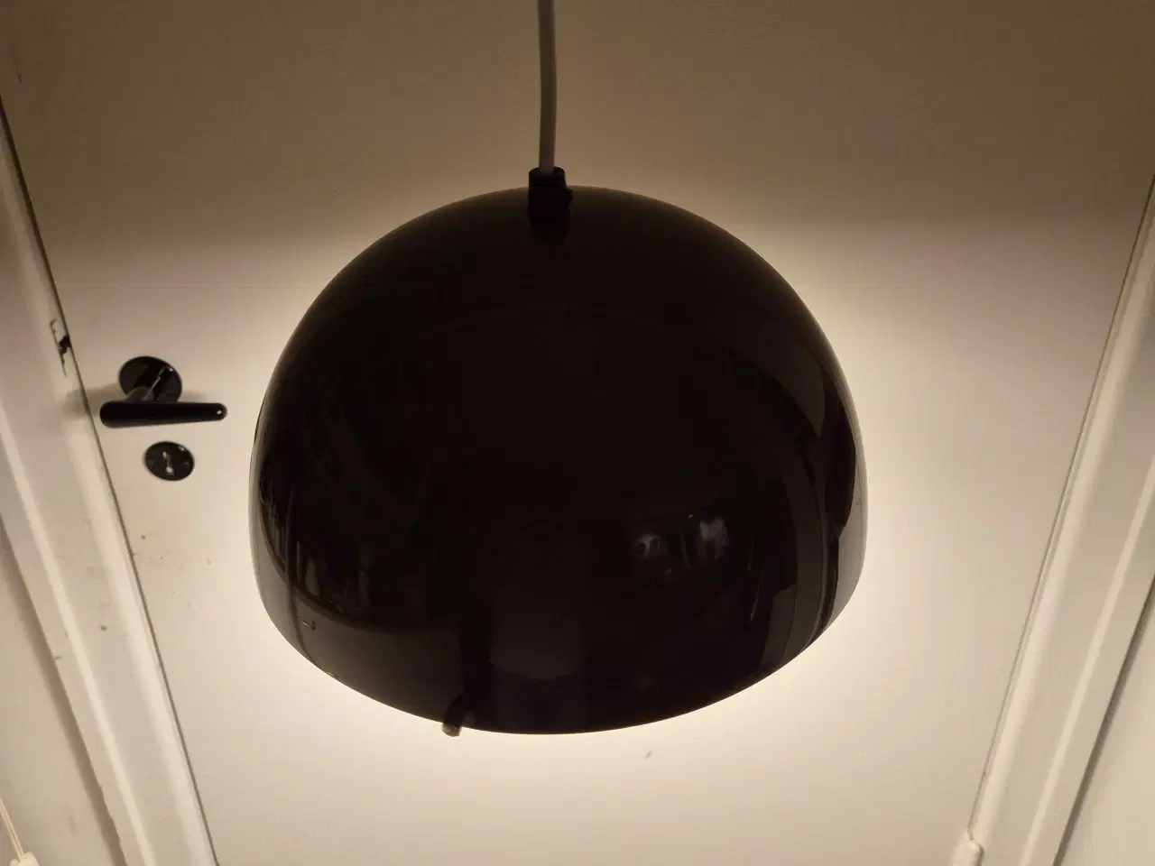 Billede 4 - Brun retrolampe med flot lyseffekt 