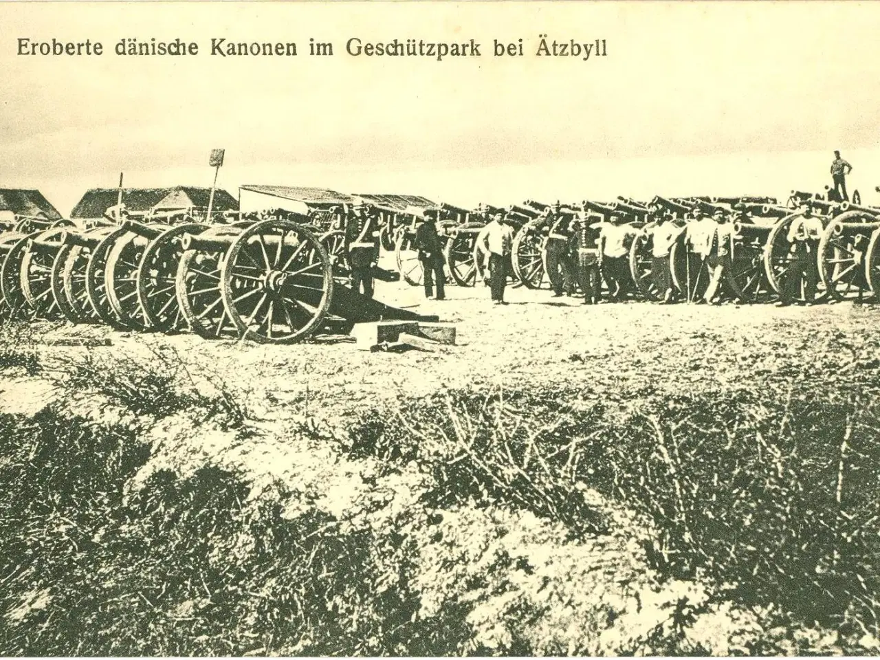 Billede 1 - Krigen 1864. Kanonerne i Adsbøl