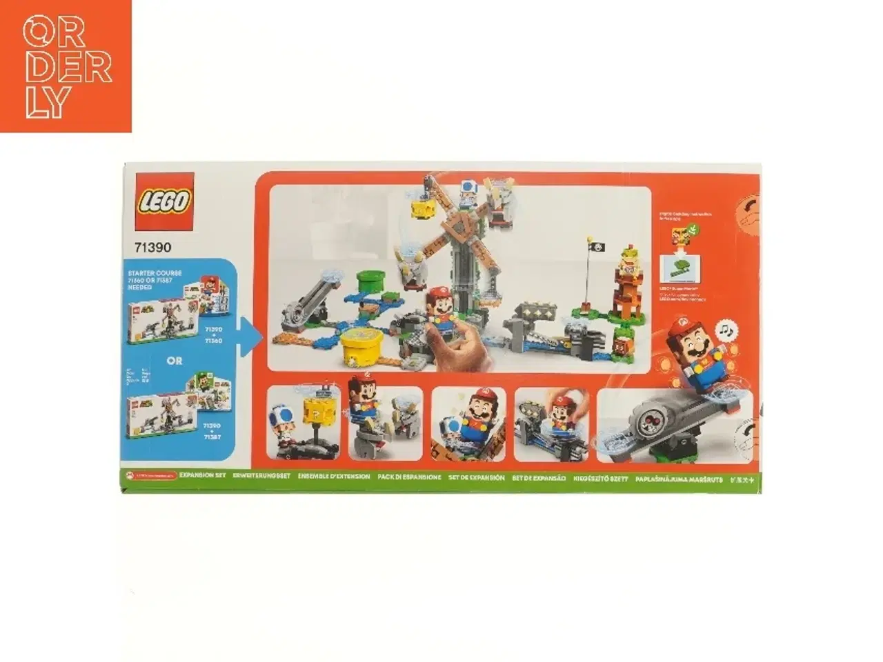 Billede 2 - LEGO Super Mario Reznor Knockdown 71390 udvidelsessæt fra Lego (str. 28x7,5x54 cm)