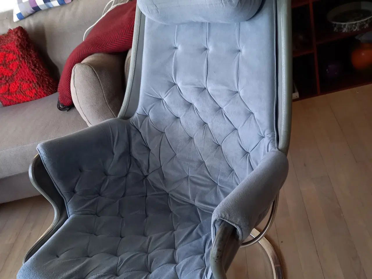 Billede 7 - DUX Bruno Mathsson Jetson lænestol blå ALCANTAR 2 