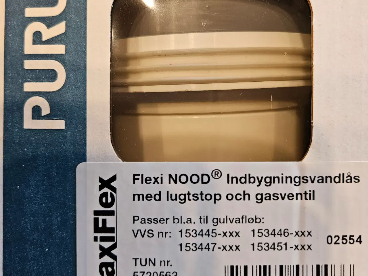 Billede 1 - Flexi NOOD Indbygningsvandlås 