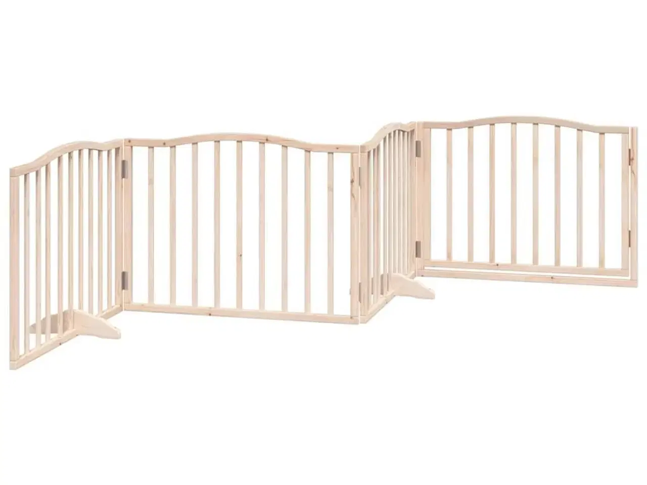 Billede 6 - Hundelåge med dør 4 paneler 320 cm poppeltræ