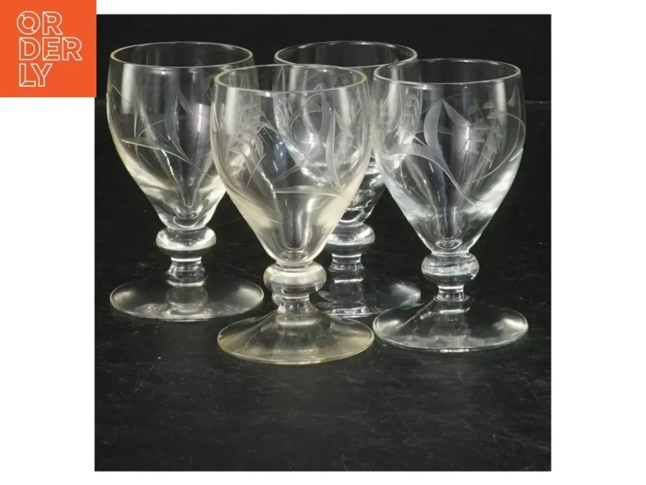 Billede 1 - Holmegaard Bygholm portvinsglas (str. 4 styk. ø. 4,5 cm. længde. 8 cm)