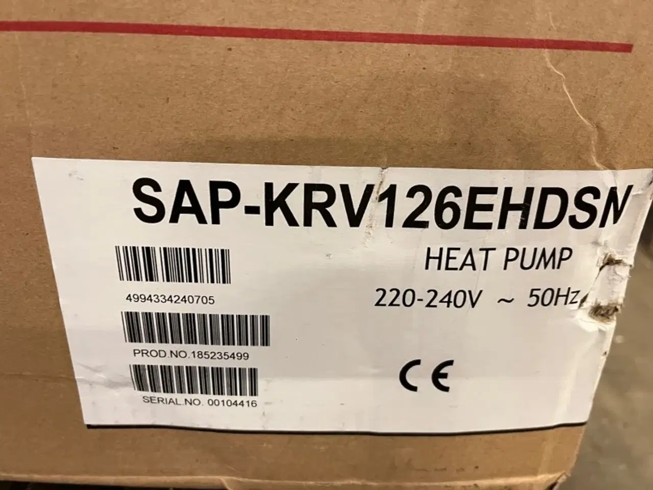 Billede 3 - Sanyo SAP-KRV126EHD Heat Pump 220-240V