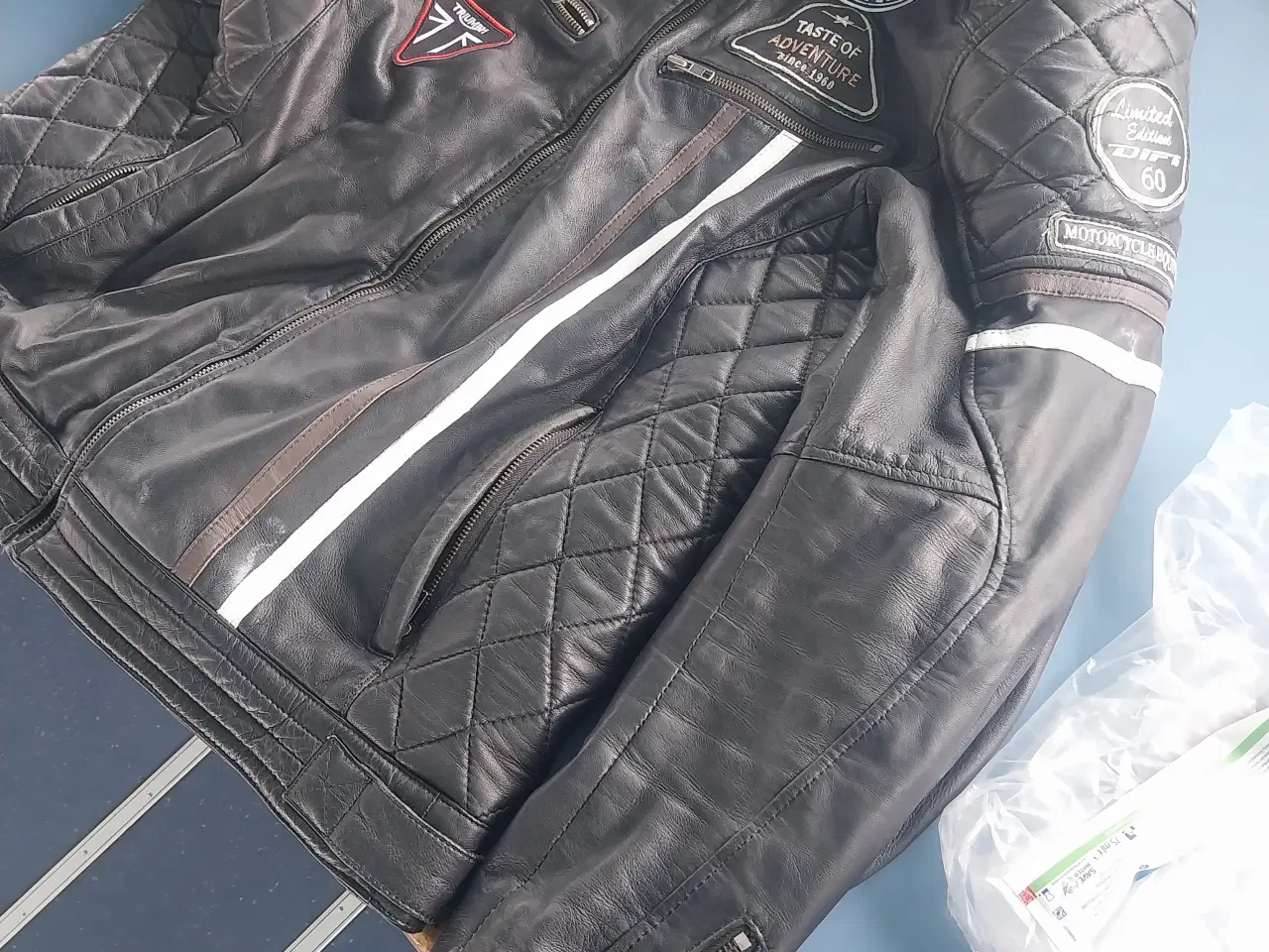 Billede 2 - Motorcykel jakke læder difi