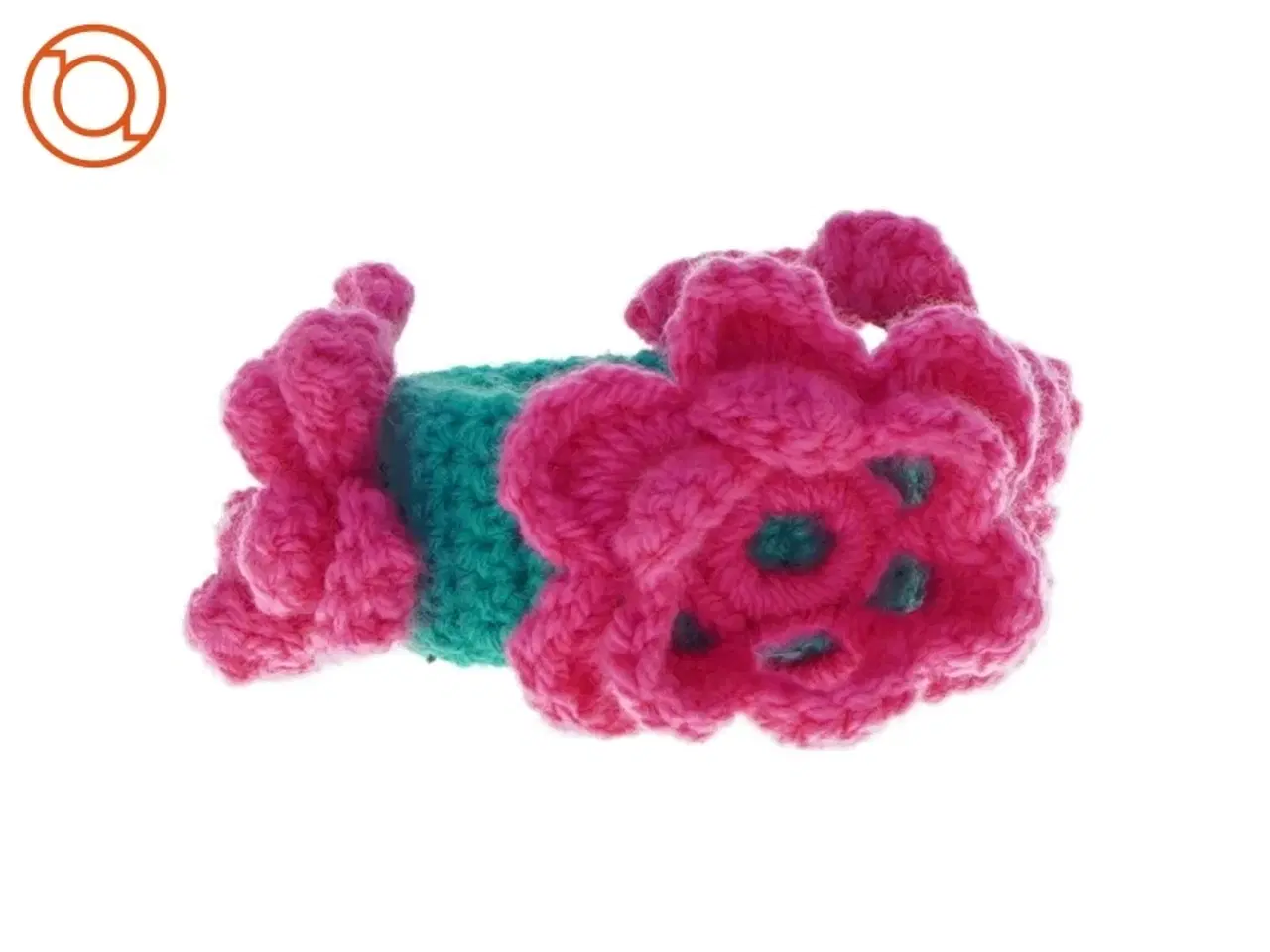 Billede 2 - Armbånd med hæklede blomster (str. 7 cm)