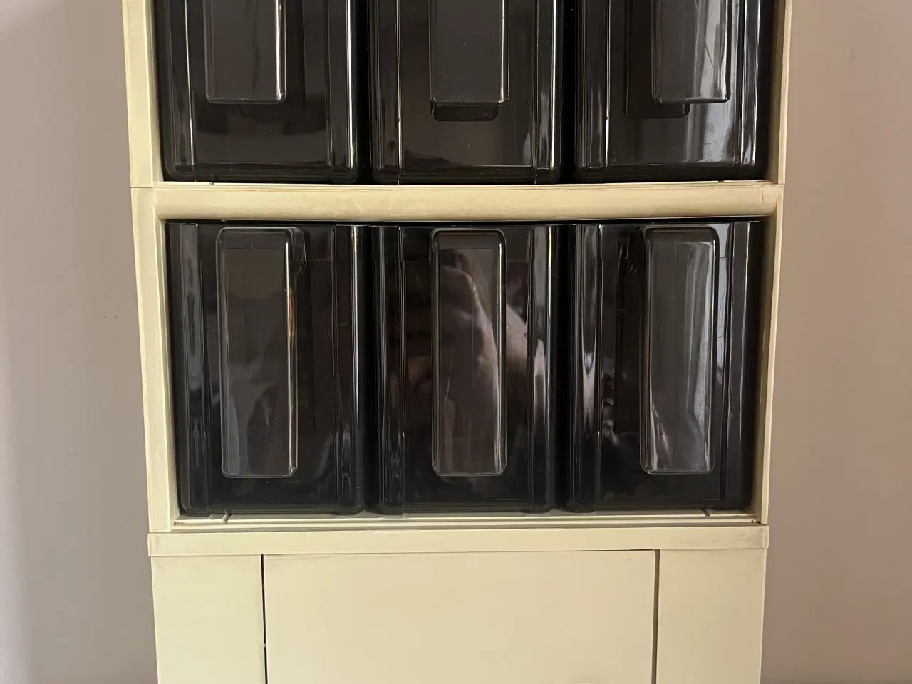 Billede 2 - Retro reol med 6 skuffer og lille skab 