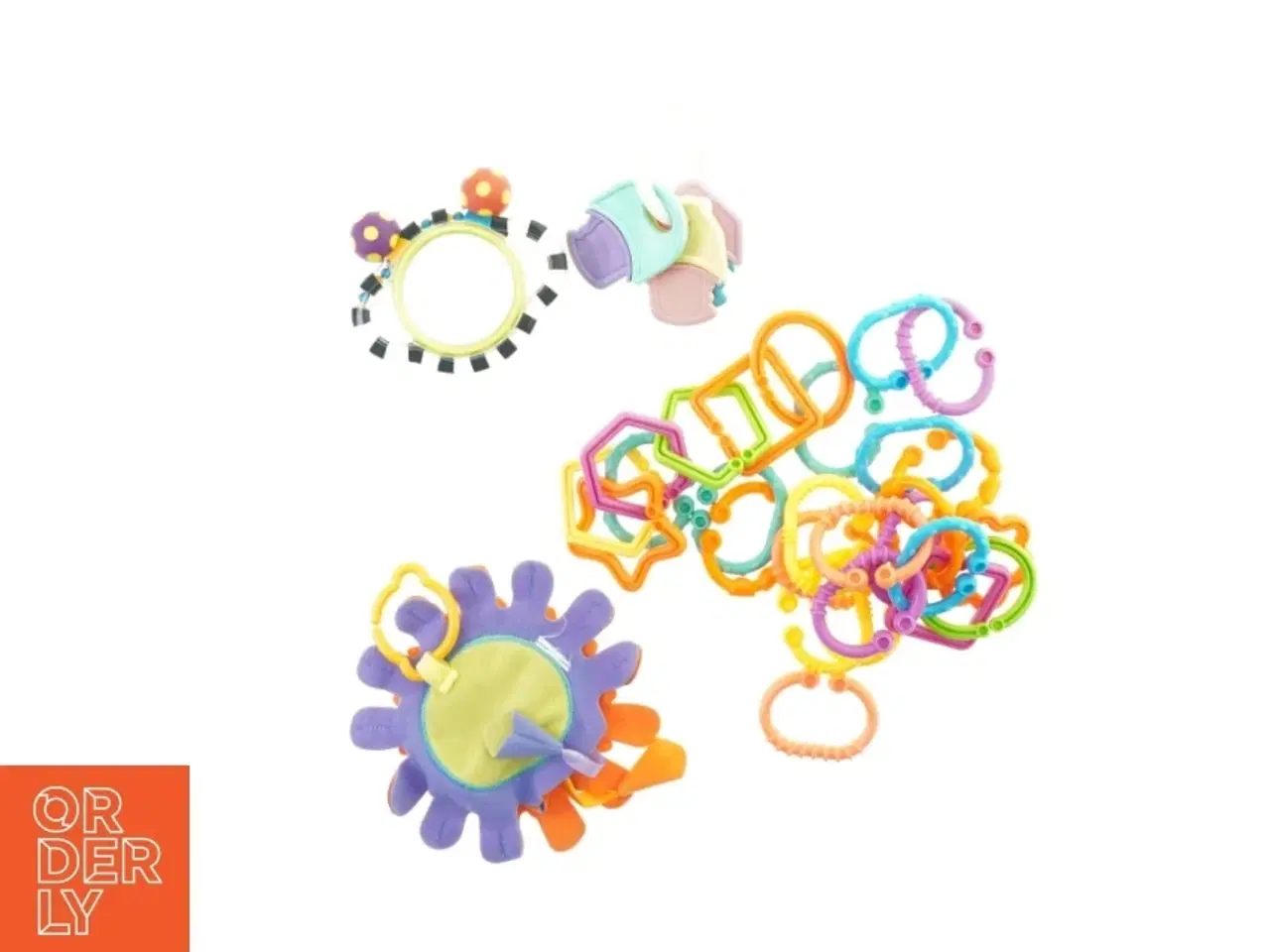Billede 2 - Legetøj til baby 4 dele - rangle, ringe, nøgler og sanse-sol