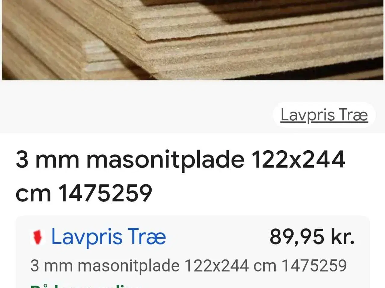 Billede 1 - 3 mm mashonitplader 120×2500