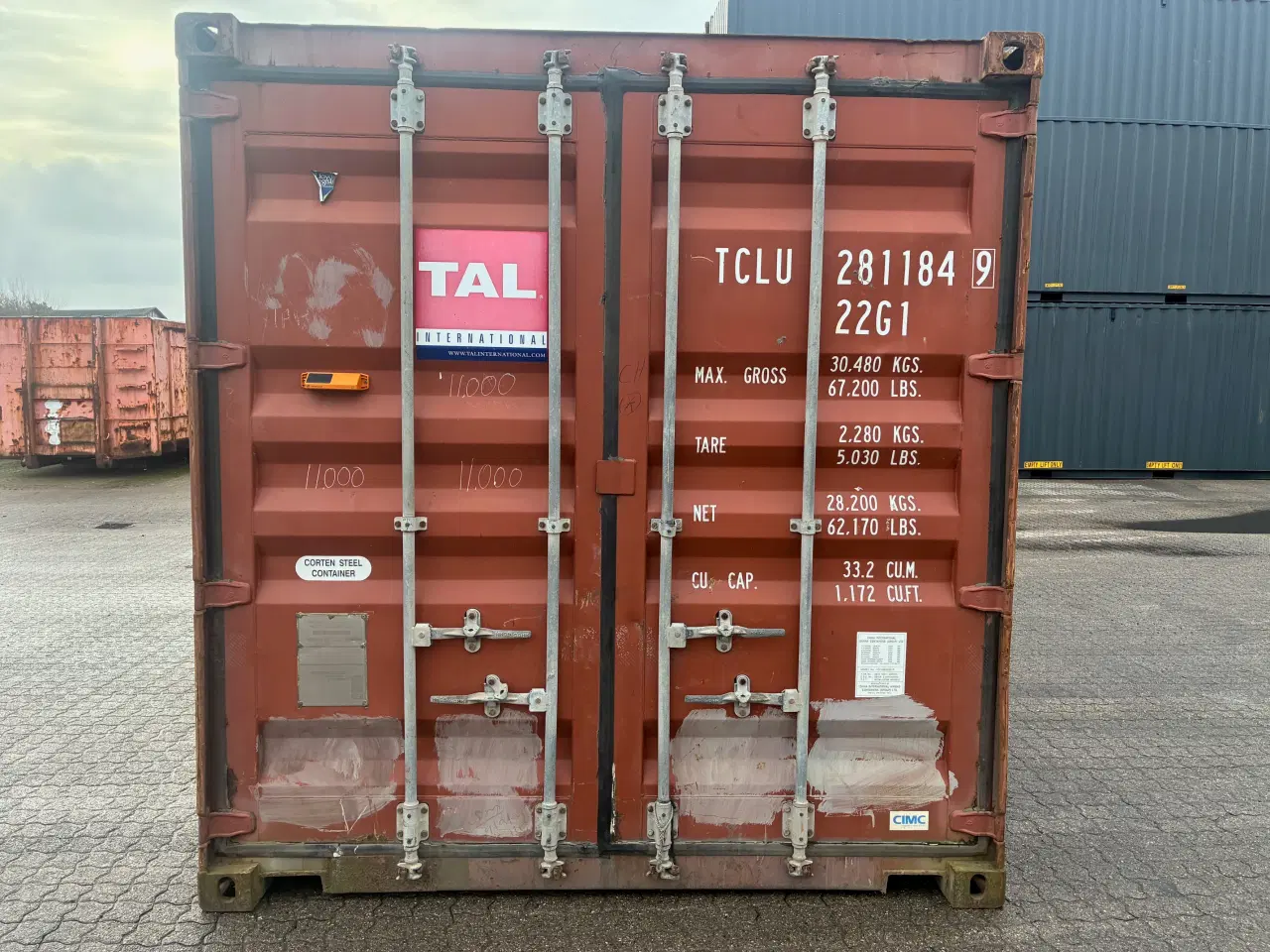 Billede 1 - 20 fods Container- ID: TCLU 281184-9