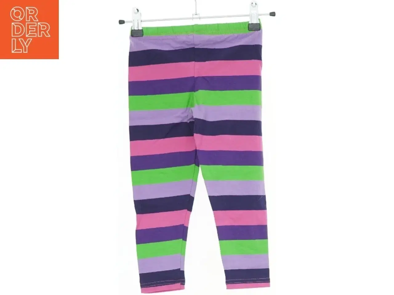 Billede 2 - Farverige stribede leggings til børn fra Småfolk (str. 92)