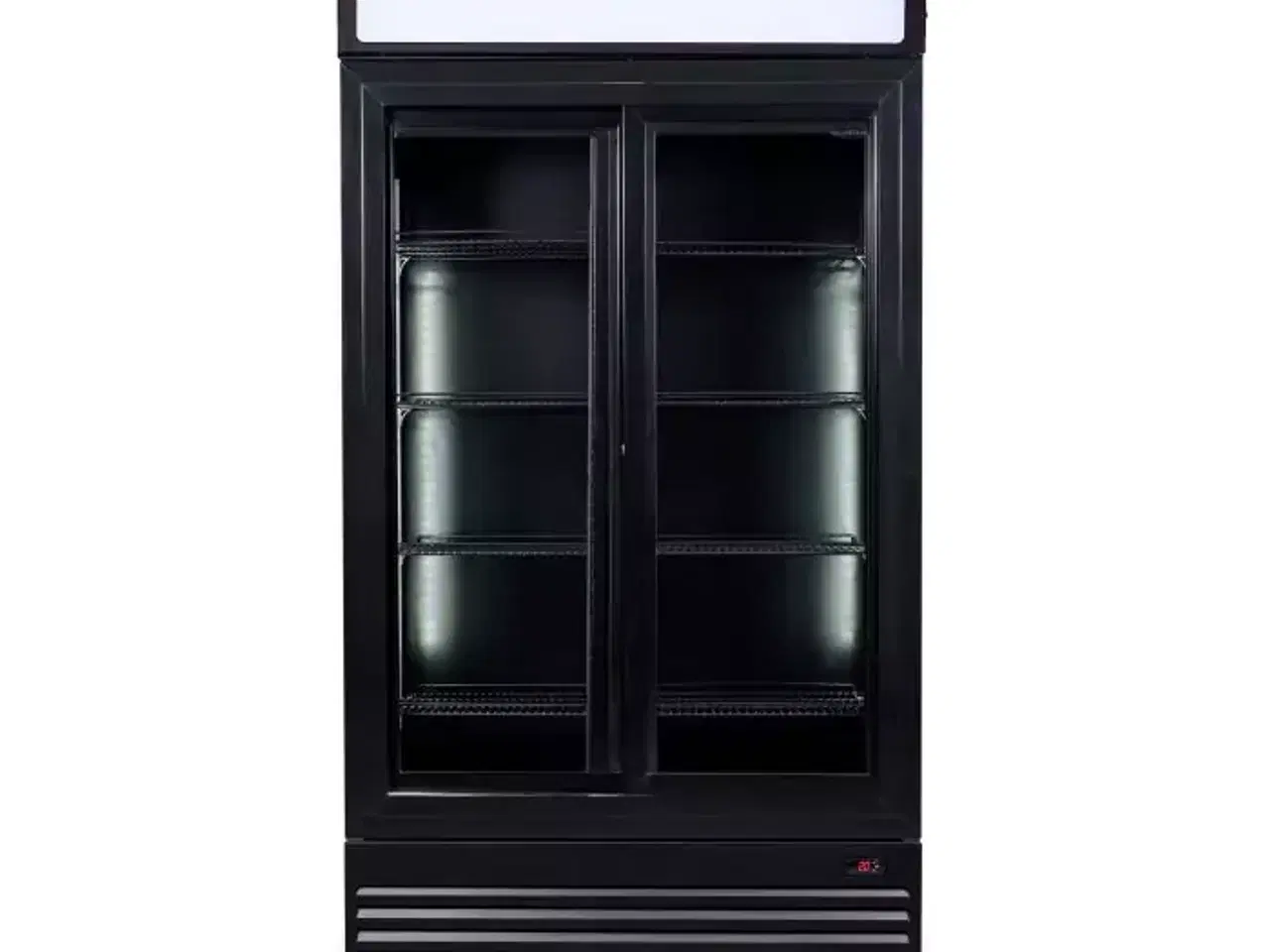 Billede 3 -  Displaykøleskab 780 L – sort – med skydedøre