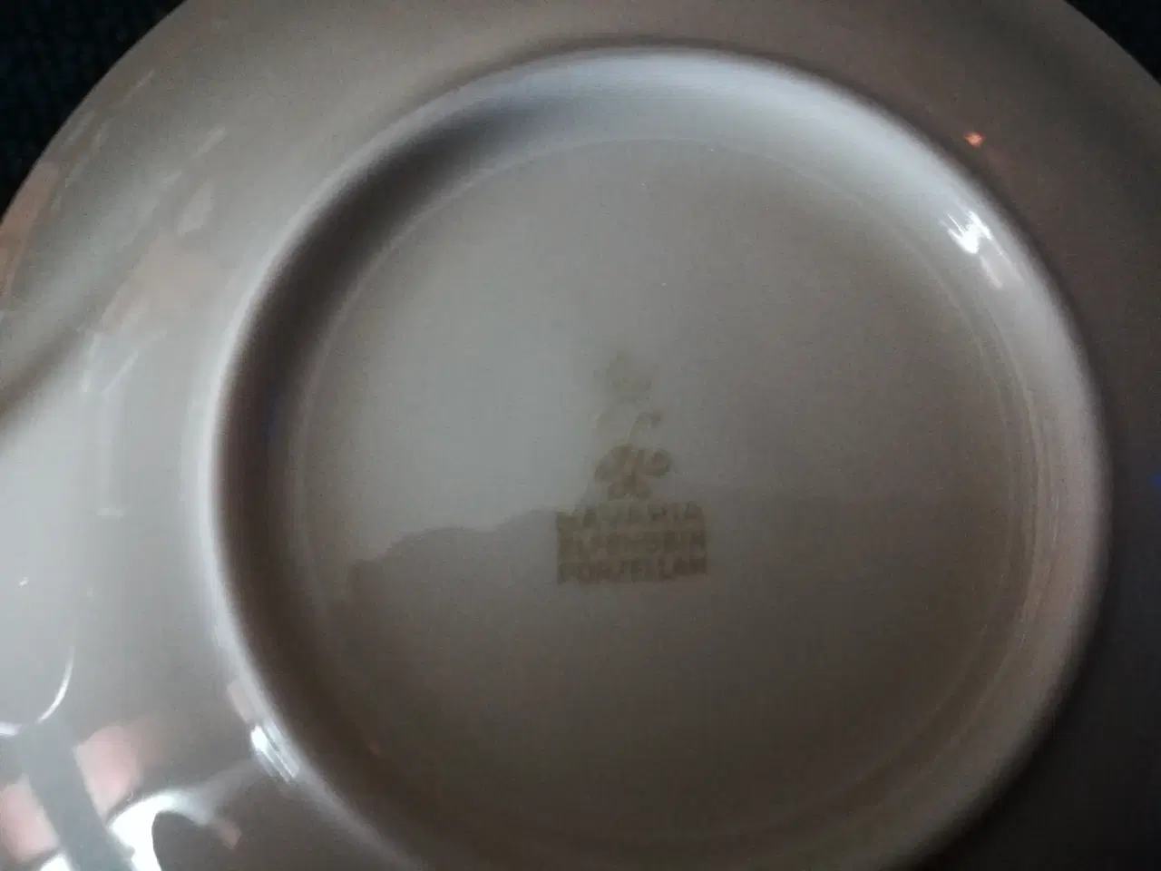 Billede 5 - Porcelæn morgenkuvert dekoreret