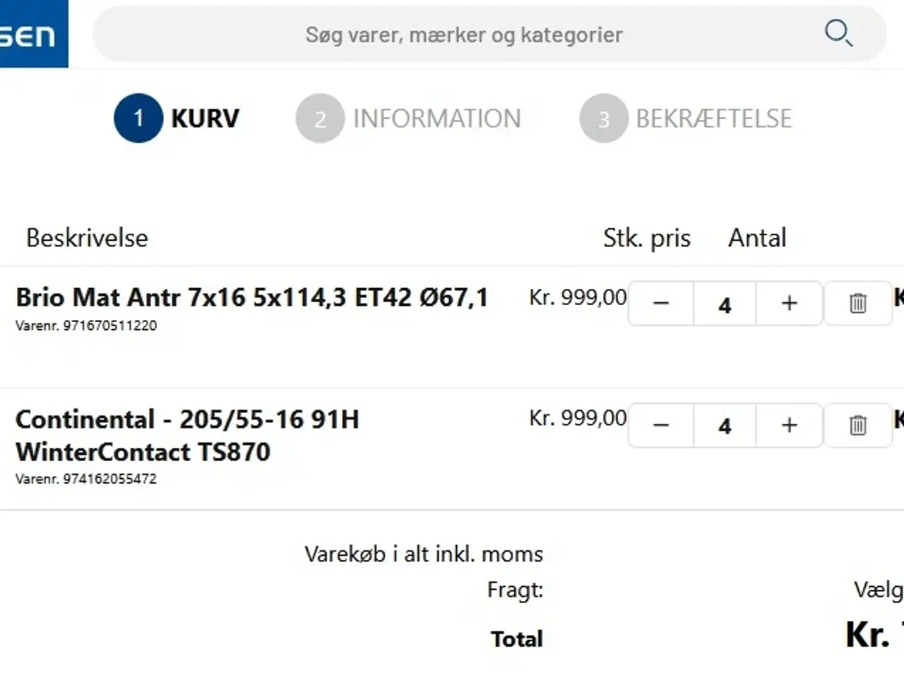 Billede 4 - Alufælge med vinterdæk
