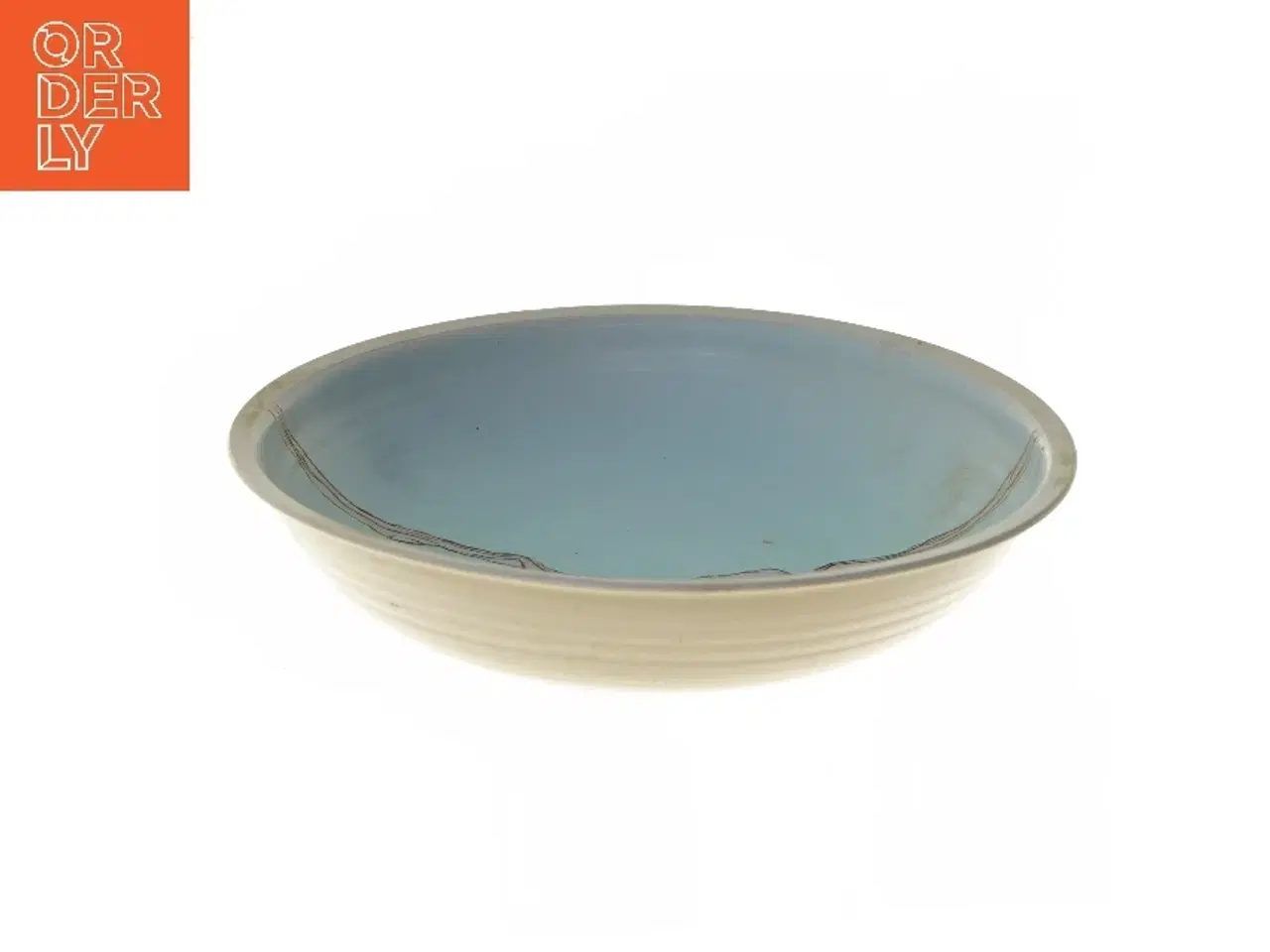 Billede 1 - Keramisk skål med dekorationsmønster (str. Ø 27 cm) fra keramiker