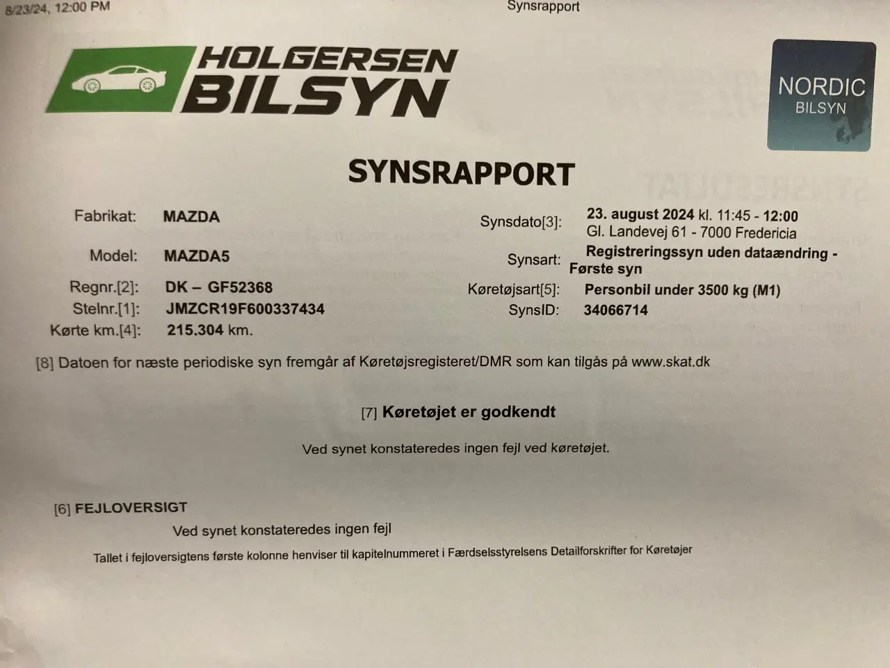 Billede 16 - Mazda 5 Nysyn Meget pæn og velholdet