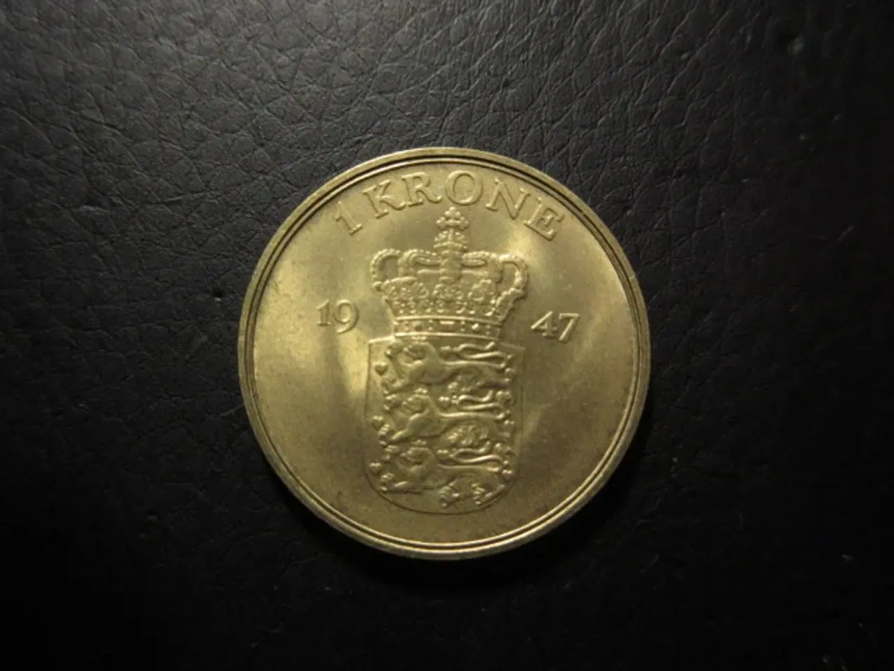 Billede 1 - 1 krone 1947 unc kv. 0
