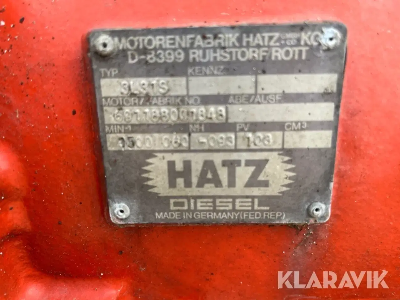 Billede 8 - Motor 3 styk HATZ 3L32S