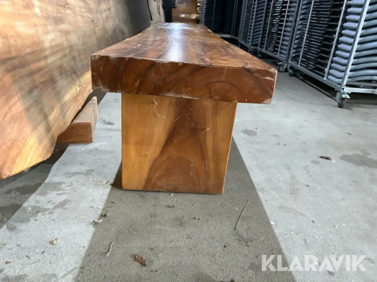 Billede 3 - Planke bænk Akacie Olieret