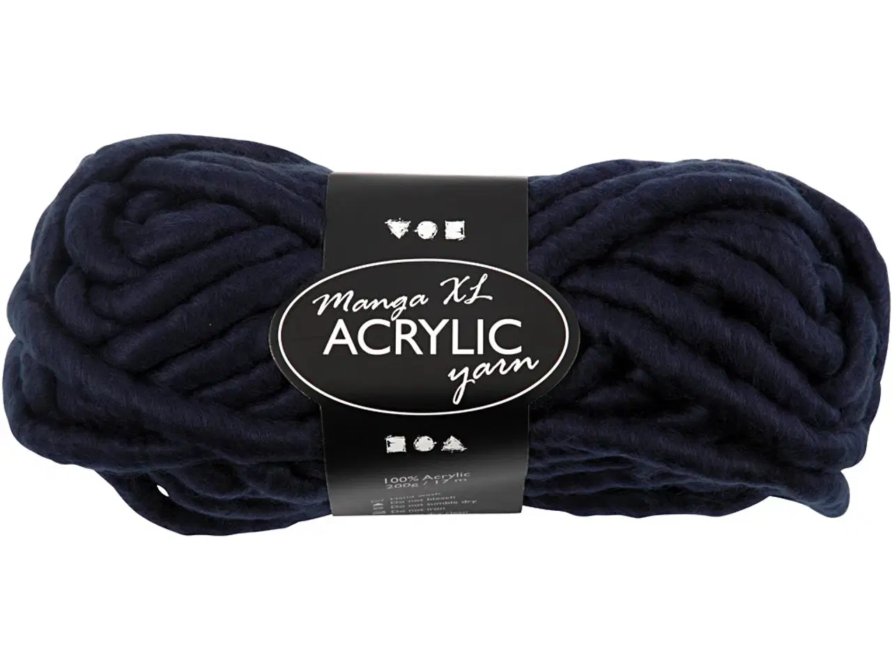 Billede 1 - XL Kæmpegarn Mørk Blå - 200g, 17m til Kreative Projekter