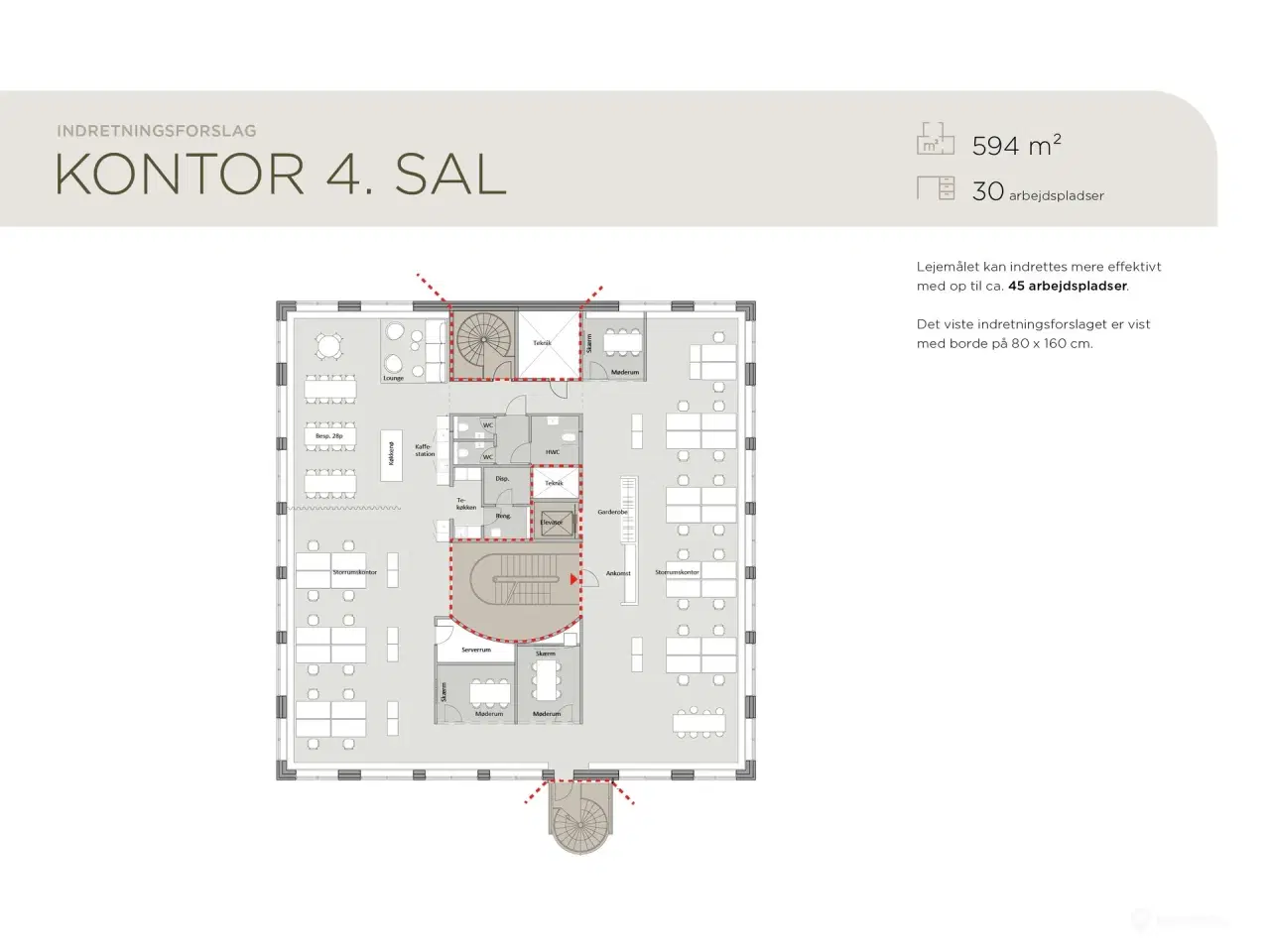 Billede 14 - Komplet istandsatte kontorer med havnekig