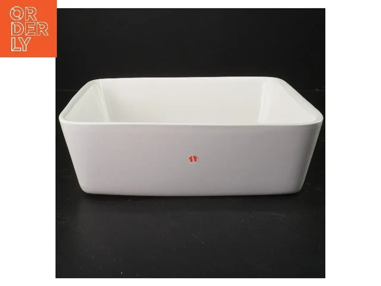 Billede 1 - Rektangulært hvidt bl.a lasagne fad (str. 24x25 cm)