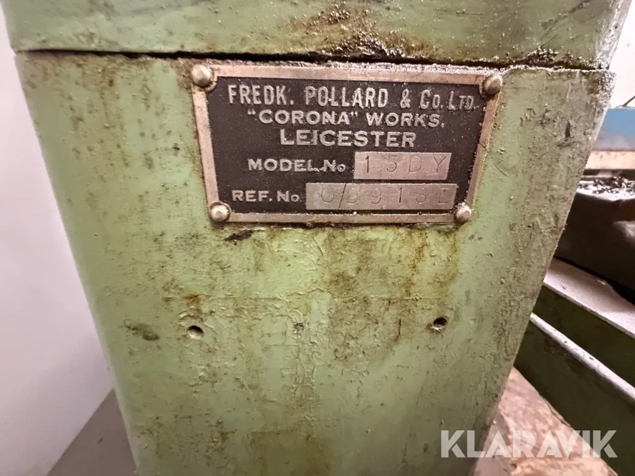 Billede 6 - Søjleboremaskine Pollard & Co. Ltd 15DY