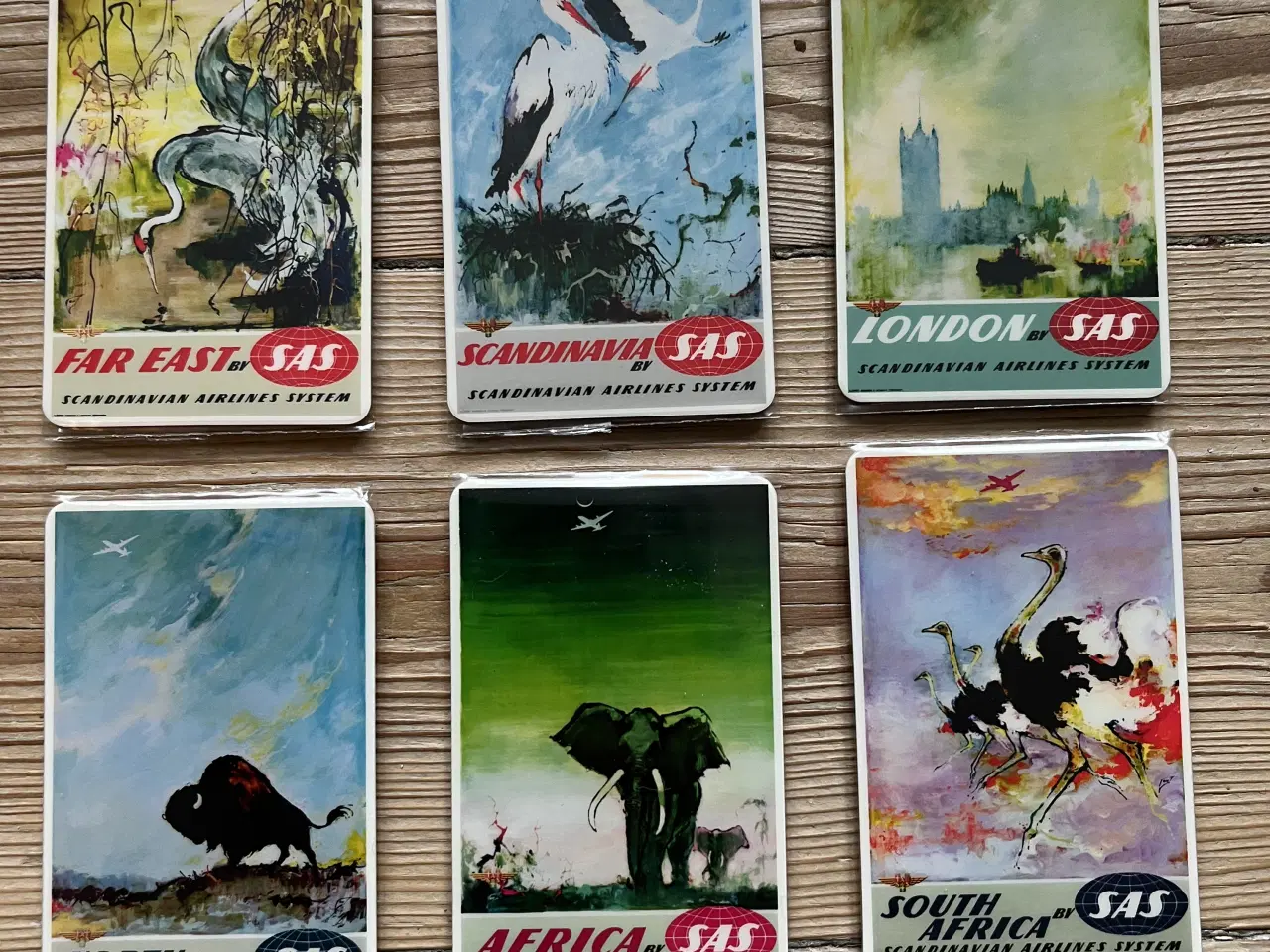 Billede 1 - Kunst/ køleskabsmagneter sas plakater