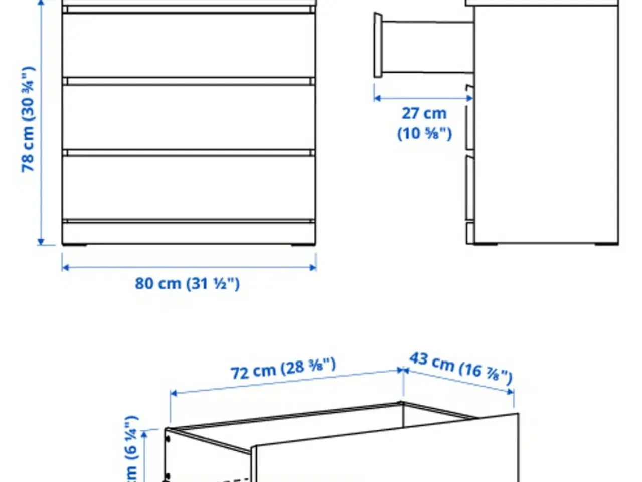 Billede 2 - Ikea Malm kommode 