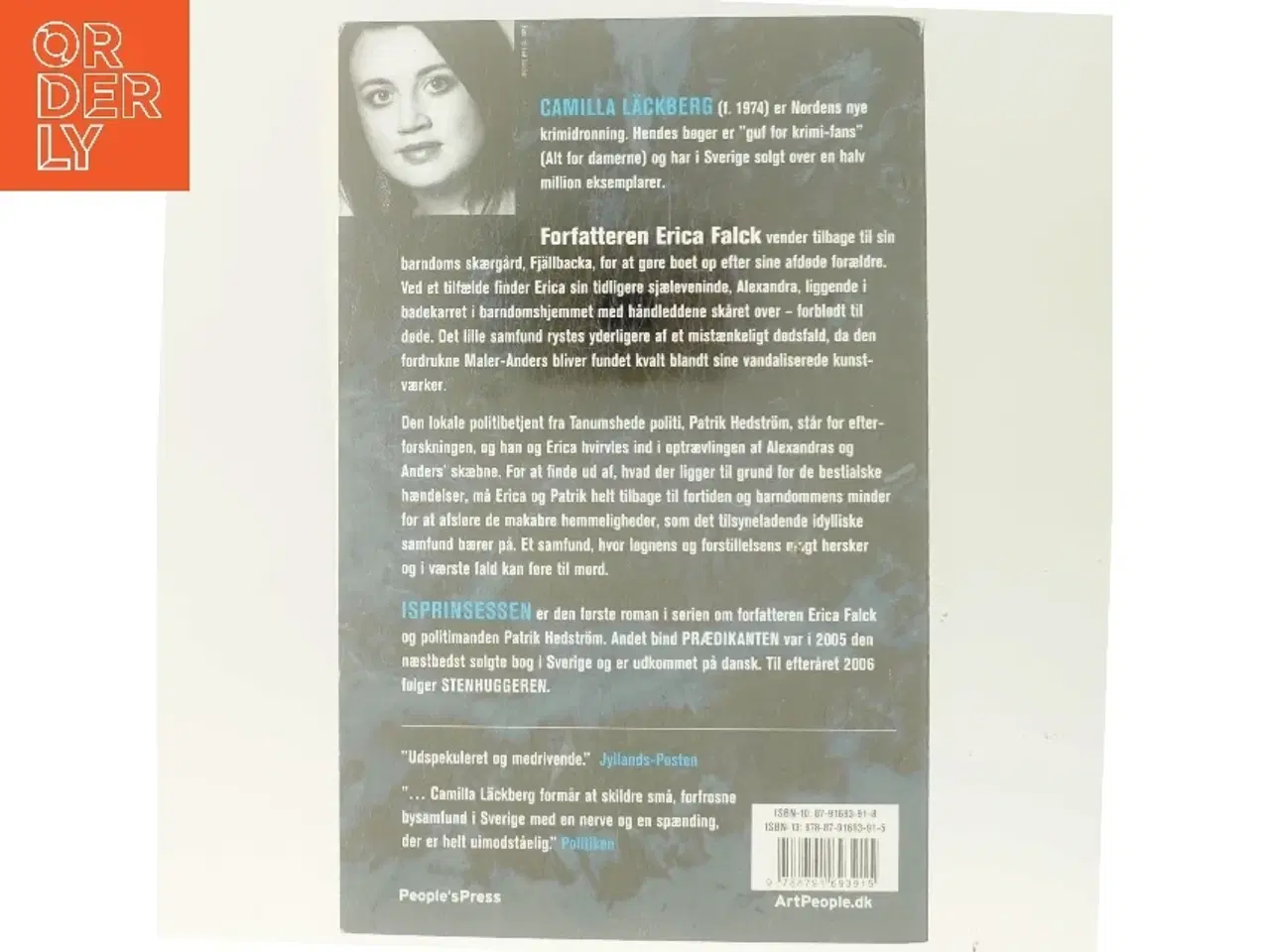 Billede 3 - Isprinsessen : kriminalroman af Camilla Läckberg (Bog)