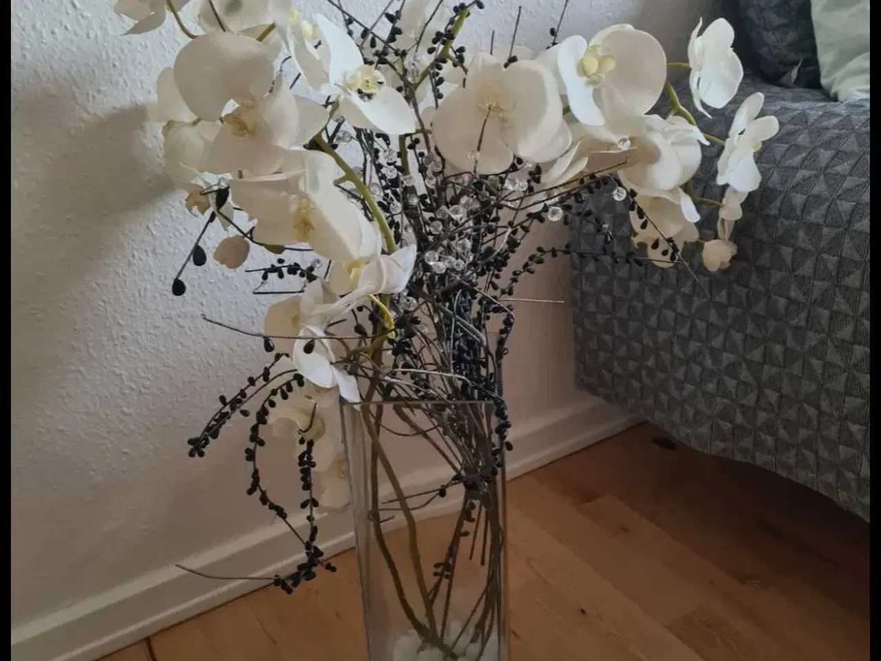 Billede 1 - Stor flot SIA glas gulvase knkl pynt