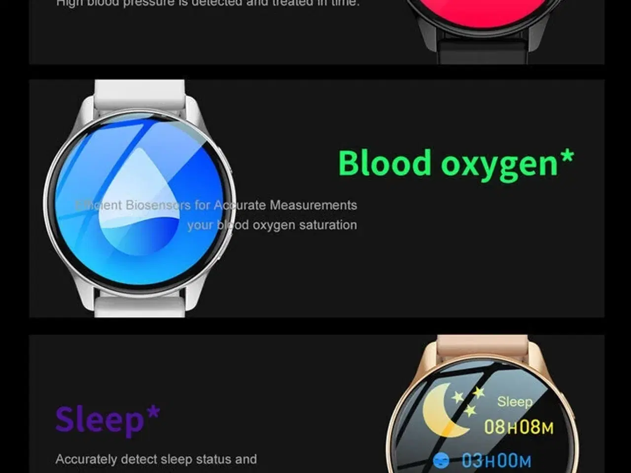 Billede 3 - Smartwatch PRO – Pulsmåler, sportstilstande og magnetisk opladning
