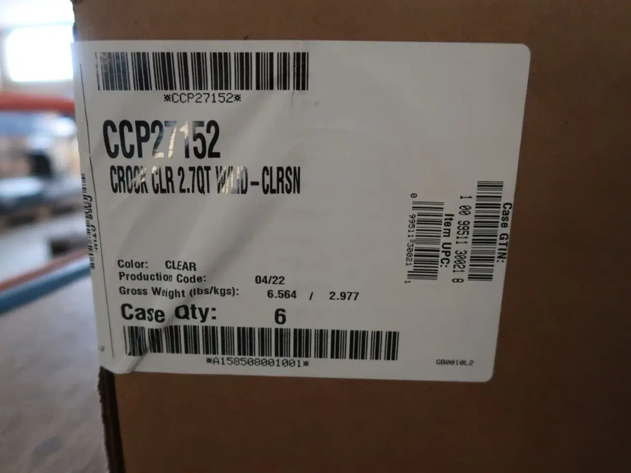 Billede 5 - 12 Stk. Plastikbeholder   CAMBRO  CCP27152