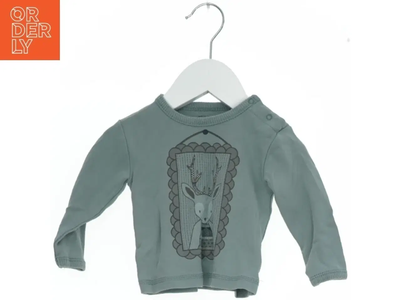 Billede 1 - Langærmet bluse med motiv fra Fixoni (str. 62)