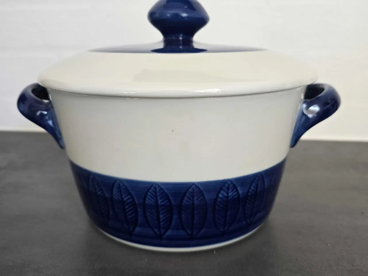 Billede 1 - Blå Koka gryde/skål med låg