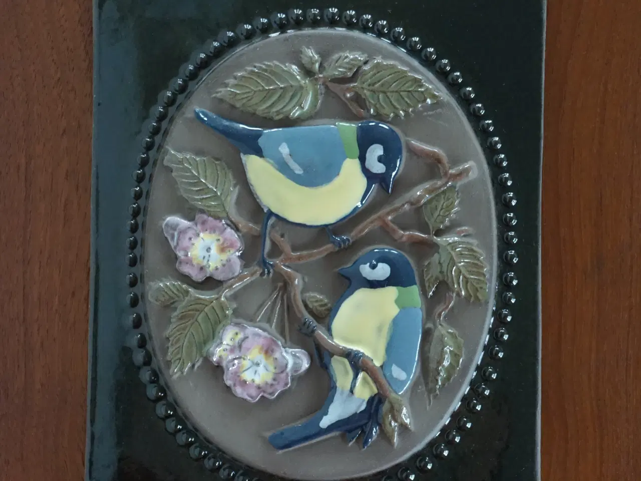 Billede 3 - Vintage relief - musvitter på gren