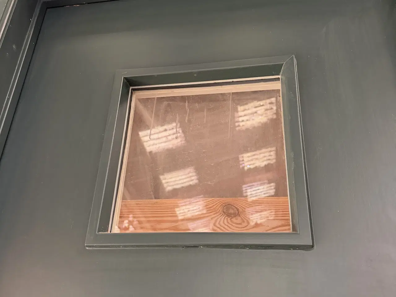 Billede 3 - Grøn & hvid Bøjsø hoveddør m. 1 glas  