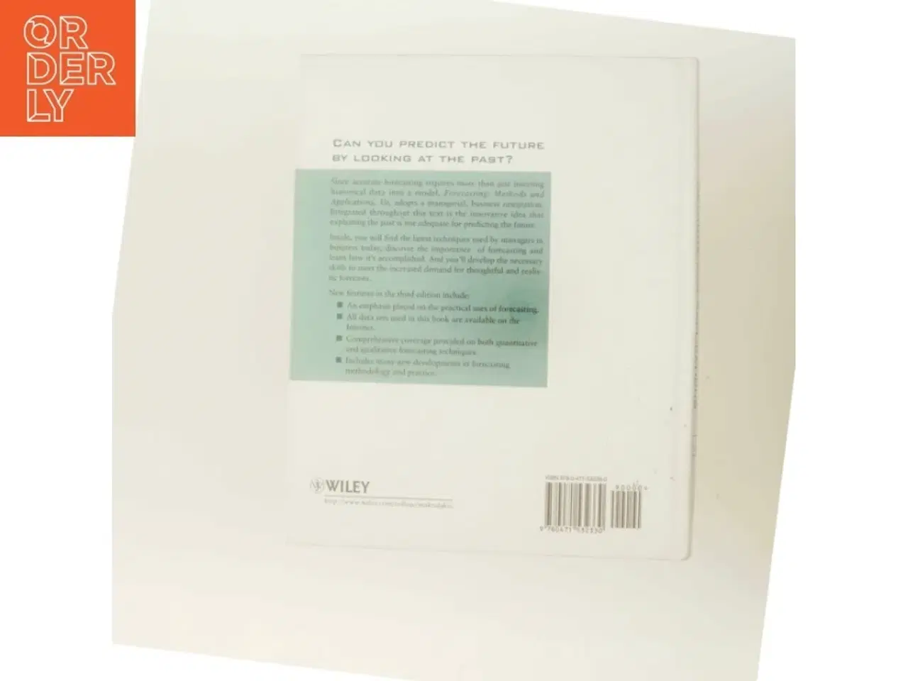 Billede 3 - Forecasting : methods and applications (Bog)