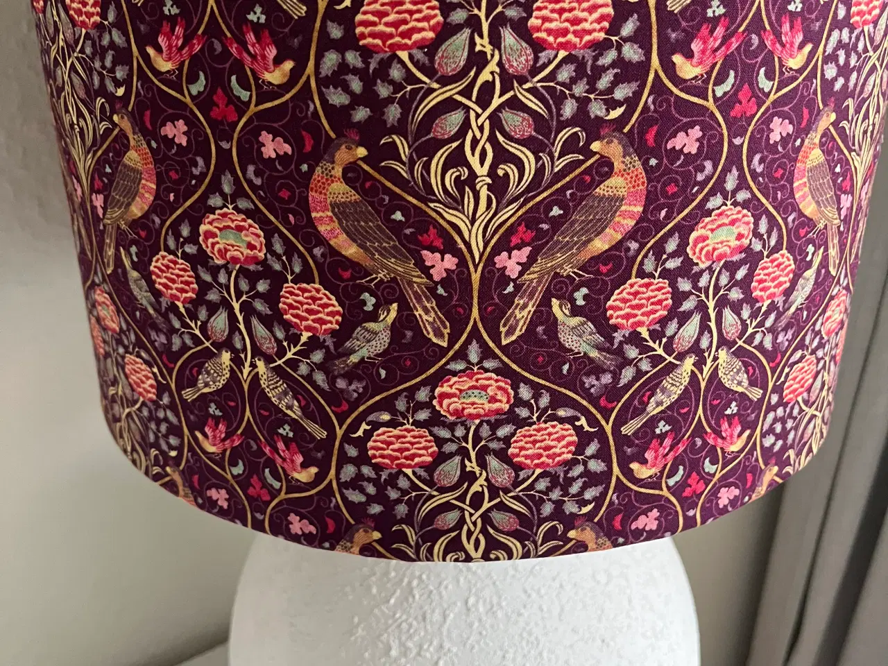 Billede 2 - Lampeskærm William Morris - håndlavet