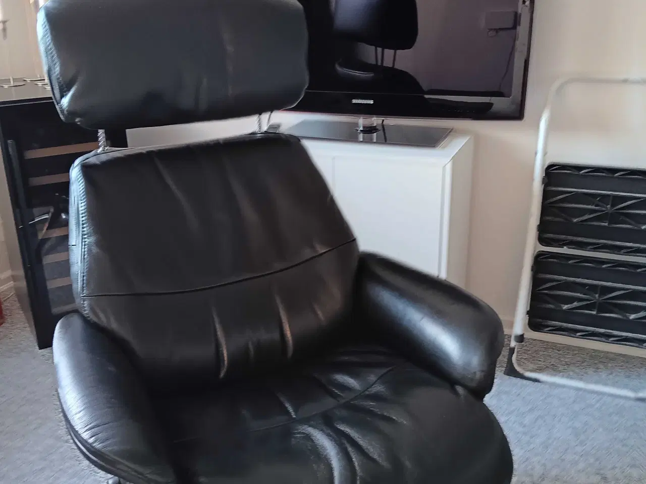 Billede 3 - FLEXLUX SORT LÆNESTOL