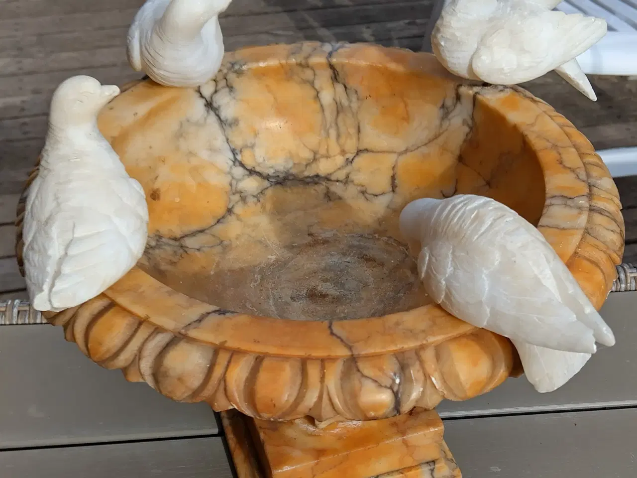 Billede 4 - Marmor opsats med Fugle