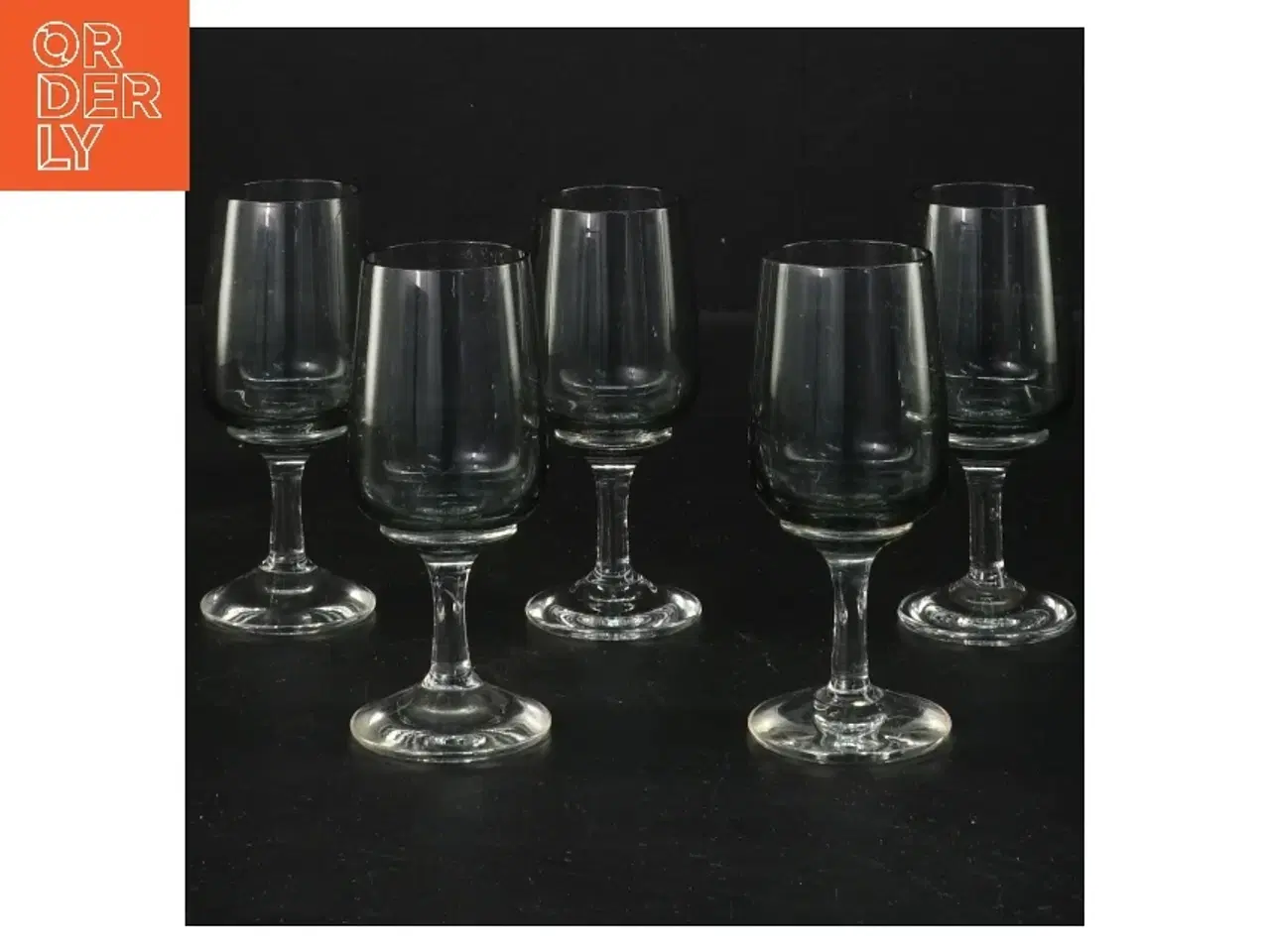 Billede 1 - 5 stk. Holmegaard Atlantic snapseglas(str. 5 stk Ø 3 cm længde 9,5 cm)