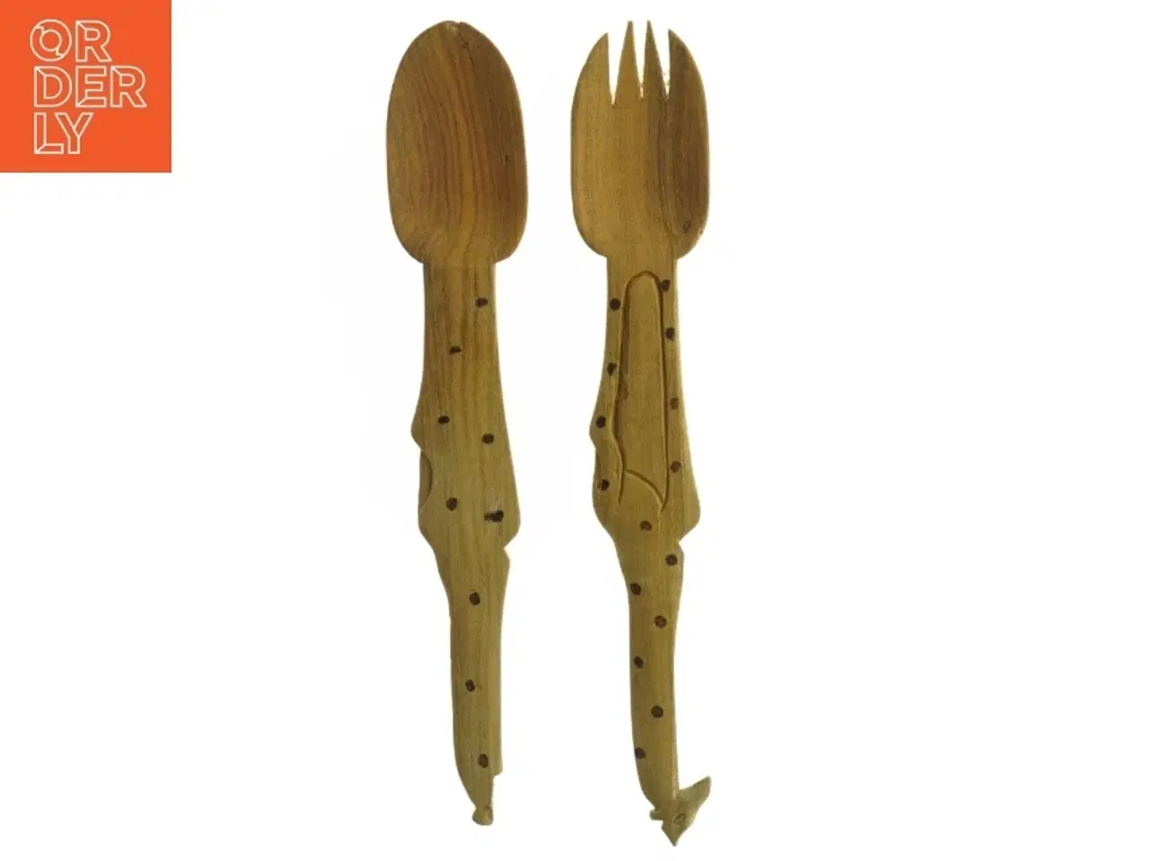 Billede 1 - Salatbestik i træ (str. Længde. 48 cm)