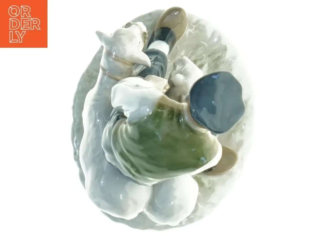 Billede 6 - Fårehyrde figur i porcelæn fra Royal Copenhagen (str. 21 x 14 cm)