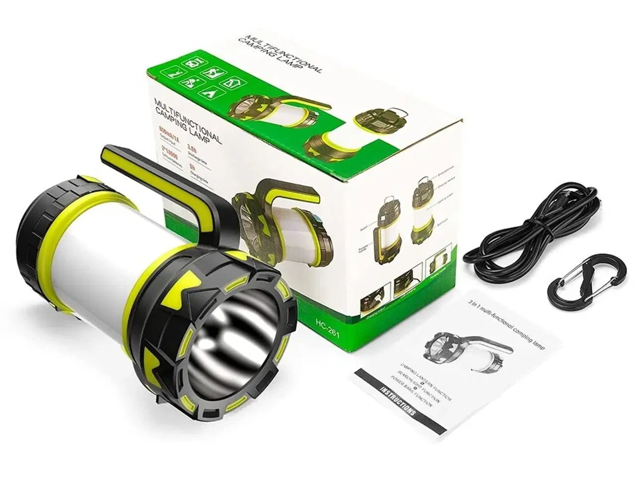 Billede 1 - Kraftig lommelygte, opladelig.