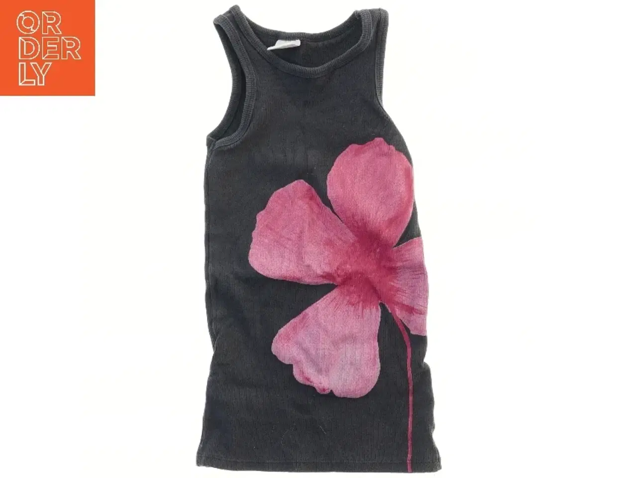Billede 1 - Sort tanktop med blomstermotiv fra Zara (str. 122)