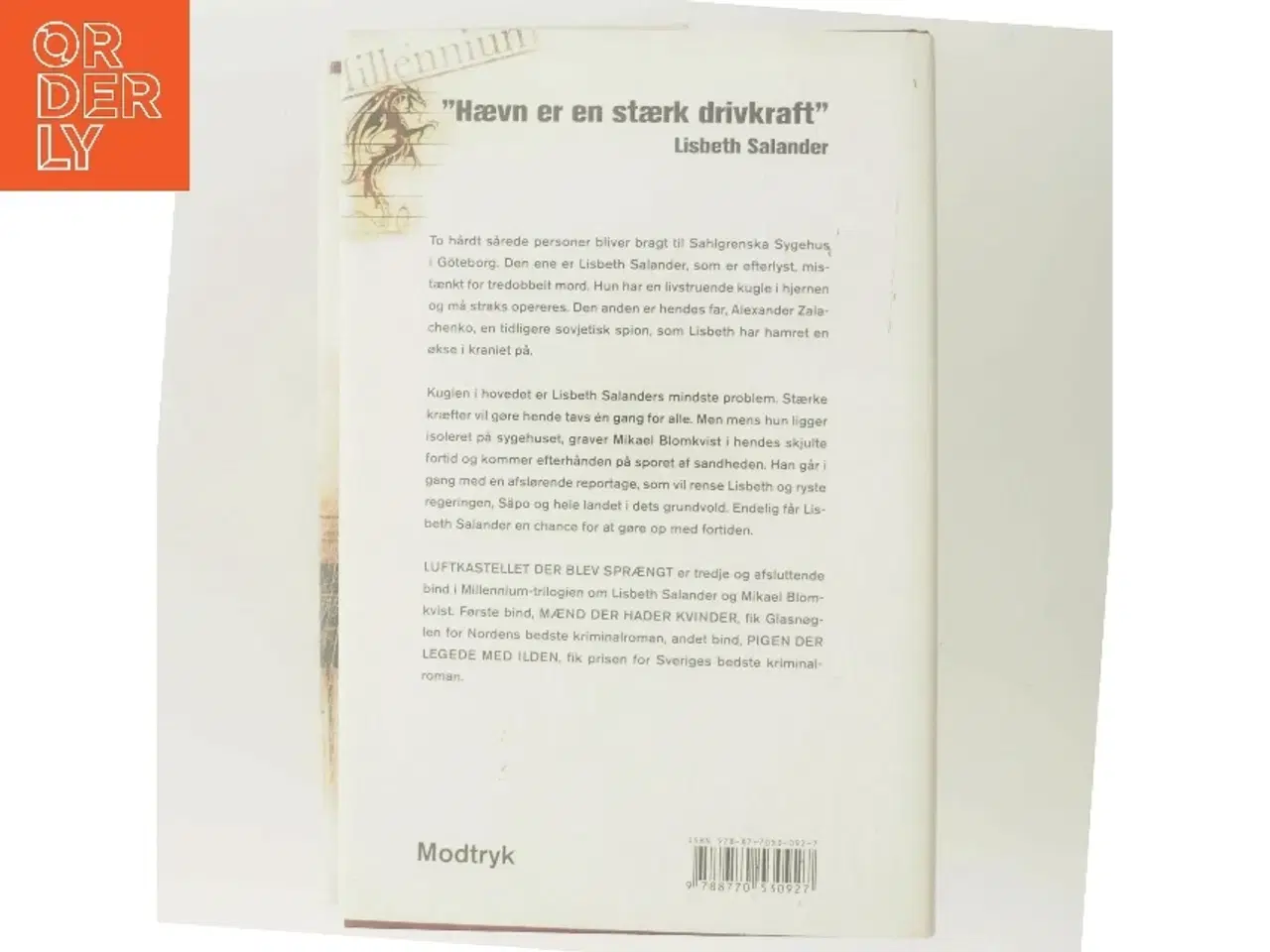 Billede 3 - Luftkastelletderblevsprngt Stir up a Hornets' Nest of Girl. Shi Dige Larsen. the Danish Original. Hardcover](chinese Edition) af Stieg Larsson (Bo