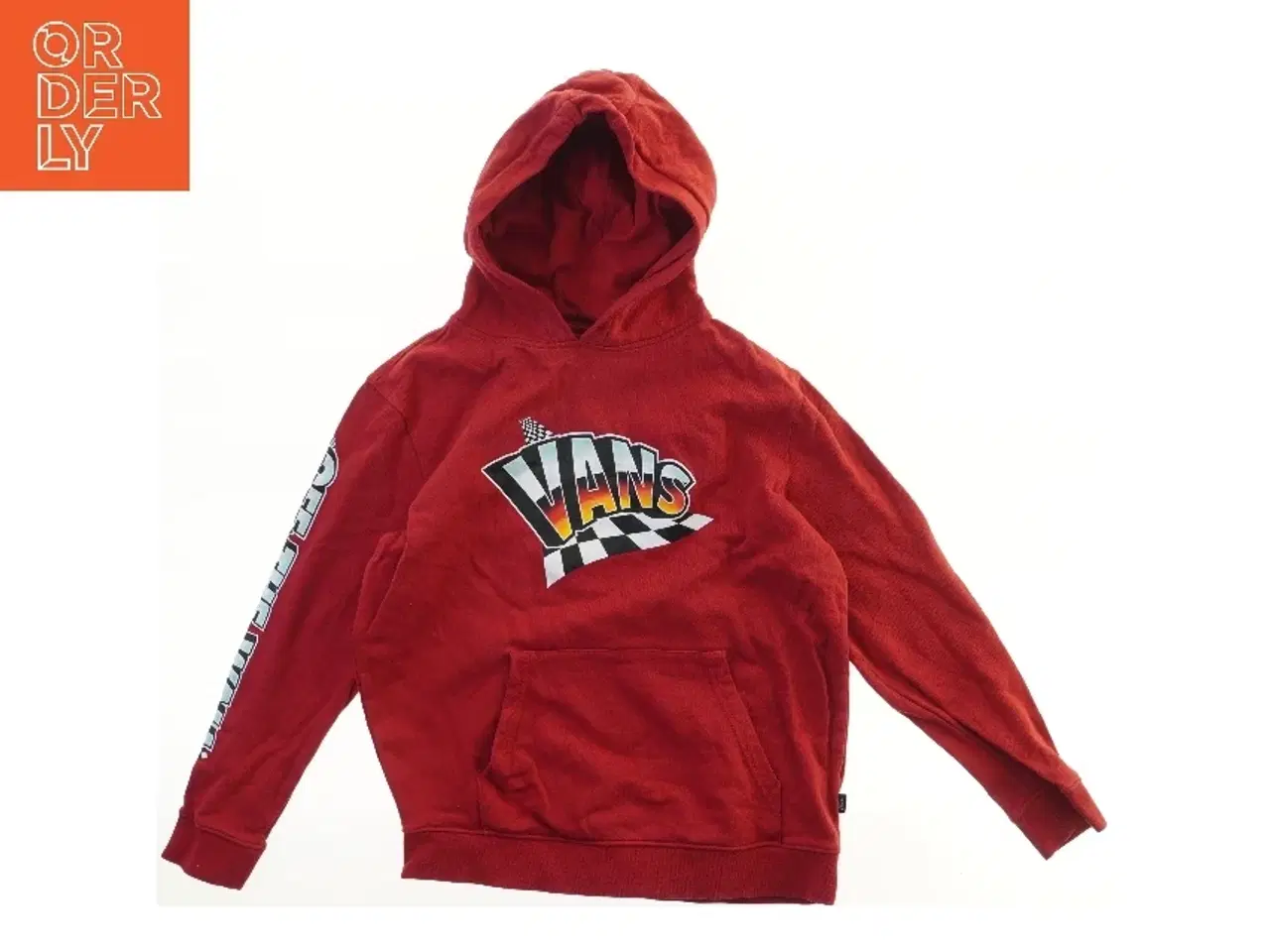 Billede 1 - Rød hættetrøje med Vans logo fra Vans (str. XL)